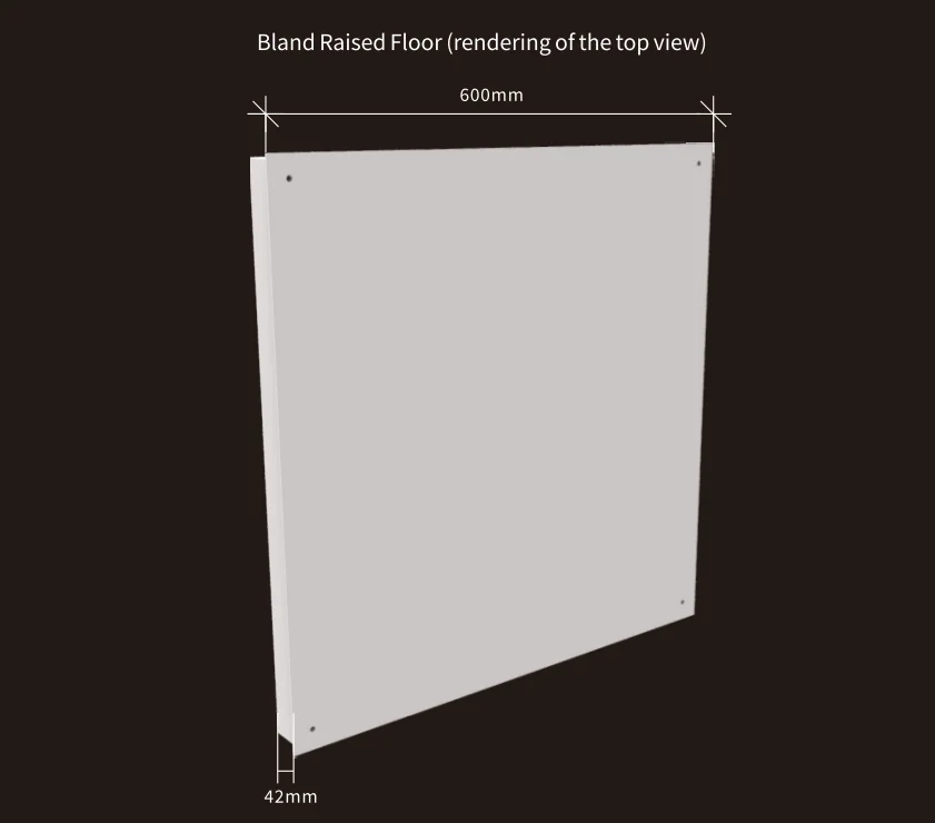 Blind Raised Floor (rendering of the top view)