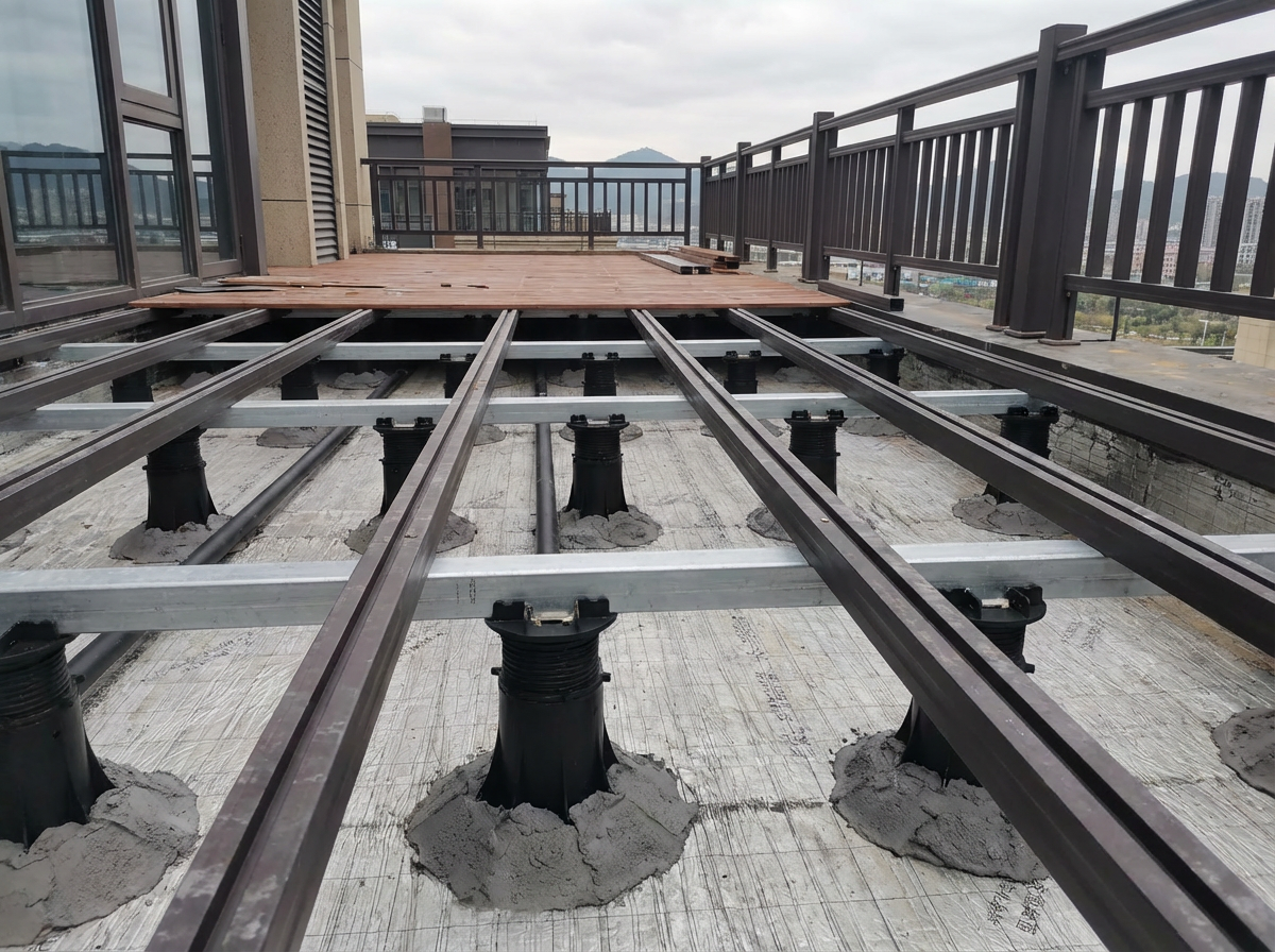 Trumshi CX/CXM Series Adjustable Deck Support – Pedestal for Joist