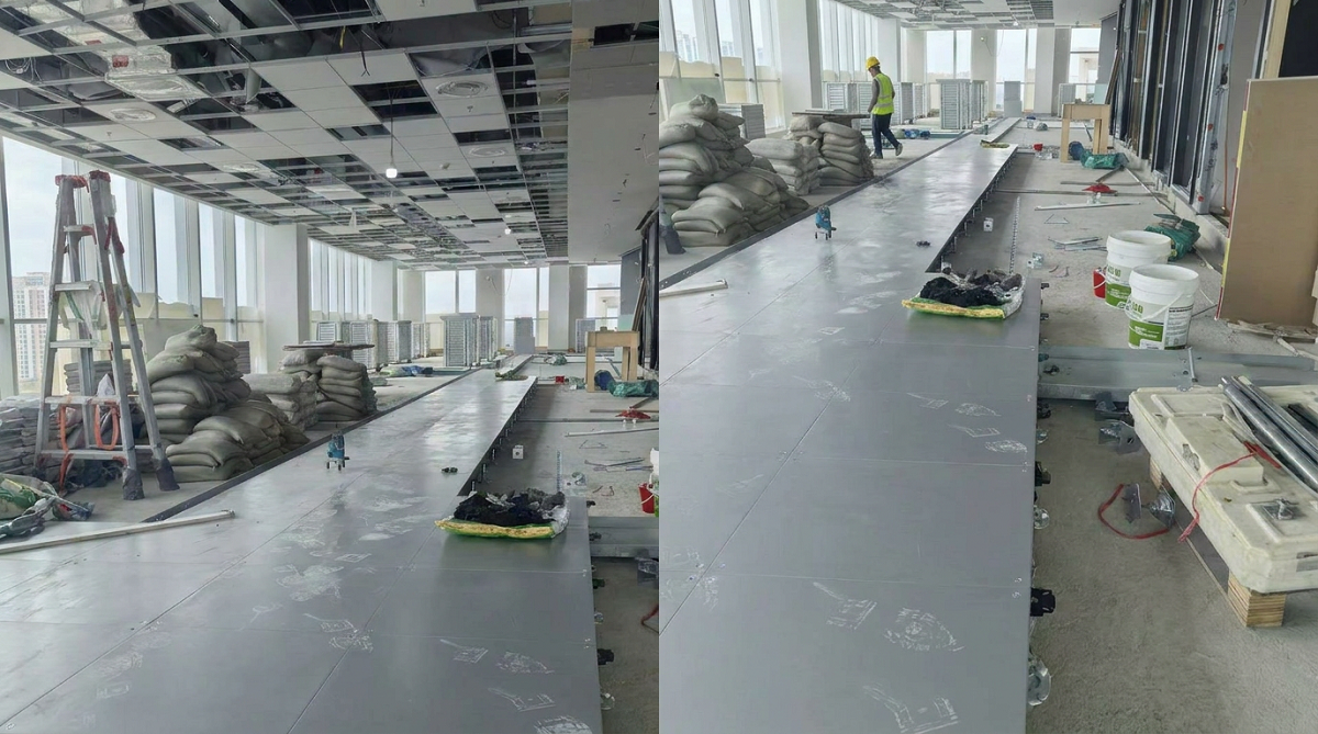 China Merchants Bank 15000 sqm Tier IV data center raised floor with compartmentalized plenum and dual-path distribution