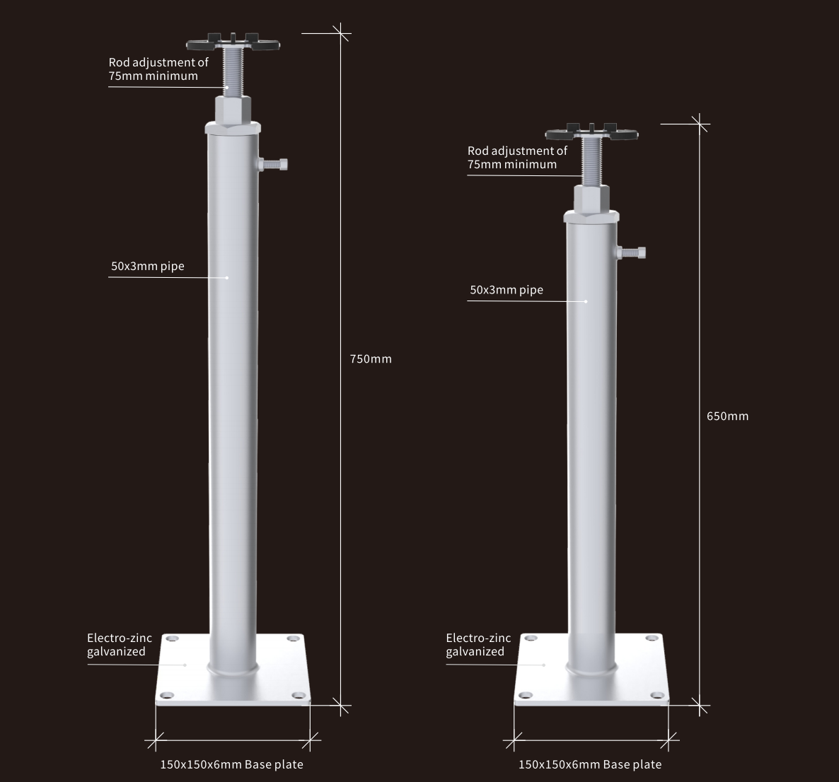 Customized Raised Access Floor Pedestals